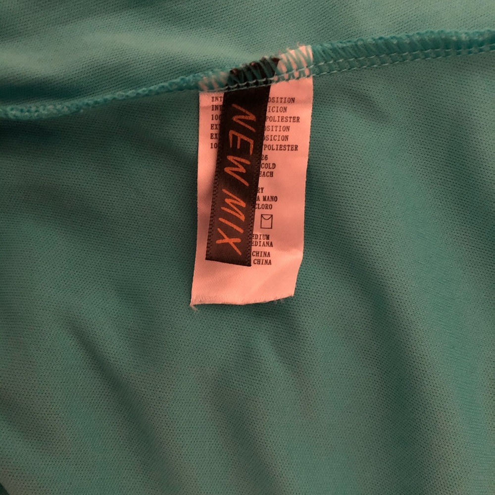 BEAUTIFUL AQUA SUMMER LACE SHORTS MEDIUM - Picture 5 of 6